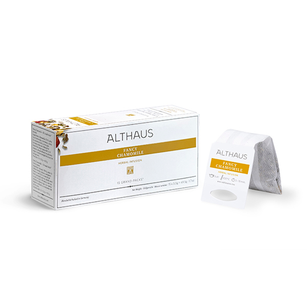 Чайный напиток травяной Althaus Fancy Chamomile в пакетиках, 3,3г х 15 шт