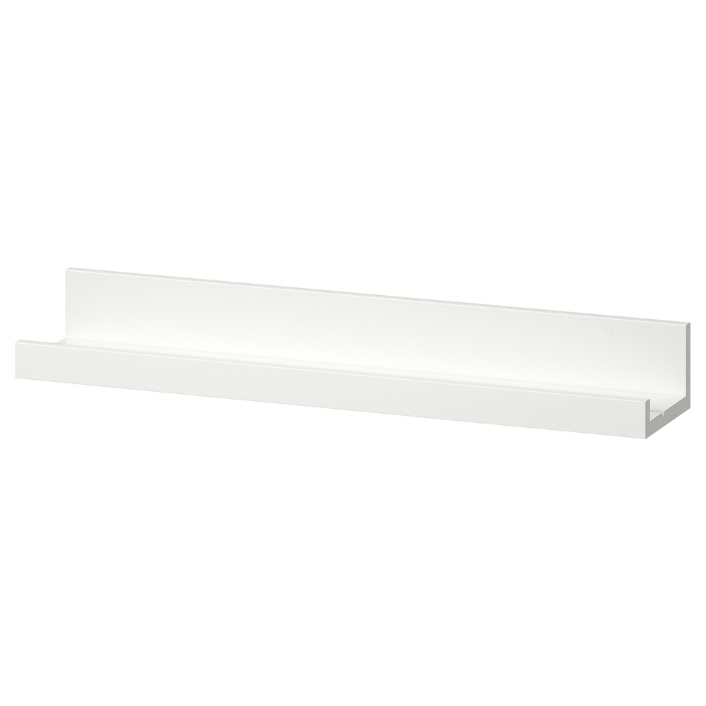 IKEA MOSSLANDA  (ИКЕА МОССЛАНДА)  -  Полка для фоторамок - белая 55 см