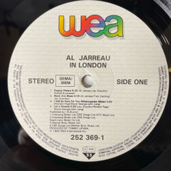 Винтажная виниловая пластинка LP Al Jarreau In London (Germany 1985) Raging Waters