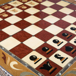 Шахматы резные ручной работы "С Гербом" большие slchess60