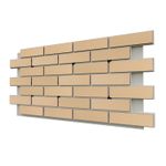 Клинкерная фасадная термопанель ЭППС Cerrad Krem gladka 1150x540