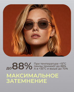 Фотохромная линза асферическая Geek Pro  Transitions AS 1.6 Gray