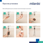 Смеситель для кухни 35к Milardo RORBLFJM05 Рора (Rora) с вых. для пит.фильтра,выс. пов.излив, ЧЕРНЫЙ