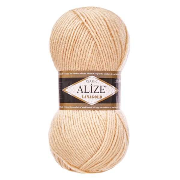 Пряжа Alize (Ализе) Lana Gold / уп.5 мот. по 100 г, 240м, 680 медовый A