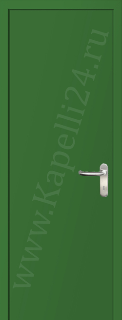 Дверь влагостойкая пластиковая KAPELLI multicolor ДГ RAL 6017 Майский зеленый + коробка