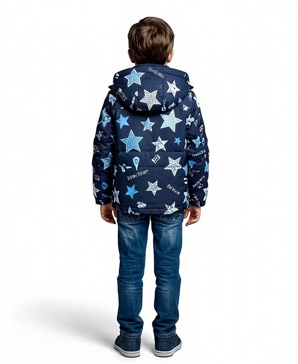 Куртка для мальчика с яркими звездами