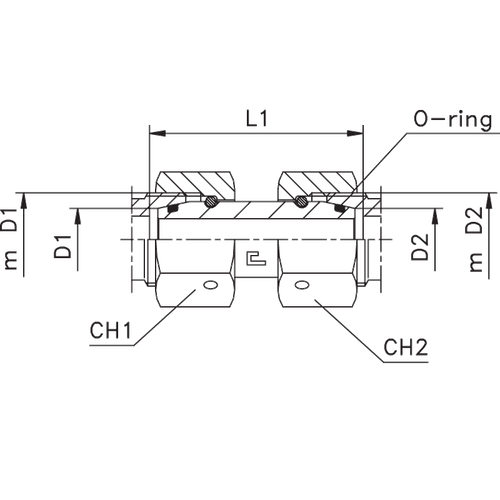 Соединение PNN DS12 М20х1.5 DS06 М14х1.5