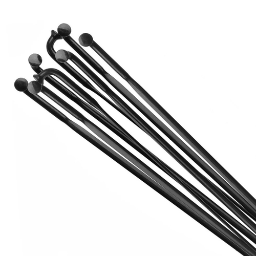 Спица 290 мм x 14G , плоская, с ниппелем, стальная, черная (144)