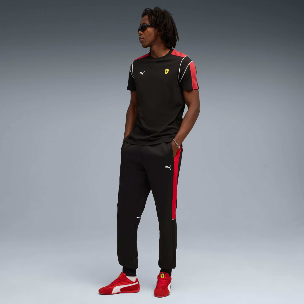 PUMA X SCUDERIA FERRARI MT7 МУЖСКАЯ ФУТБОЛКА, ЧЕРНЫЙ