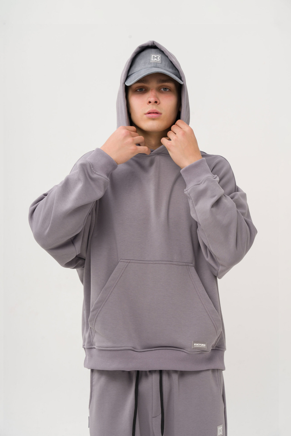 Худи KUL'TURA Oversize "Basic" Ртуть