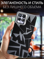 Дизайнерский чехол из пластика для REALME 8i и NARZO 50 с усиленной защитой камеры и глянцем
