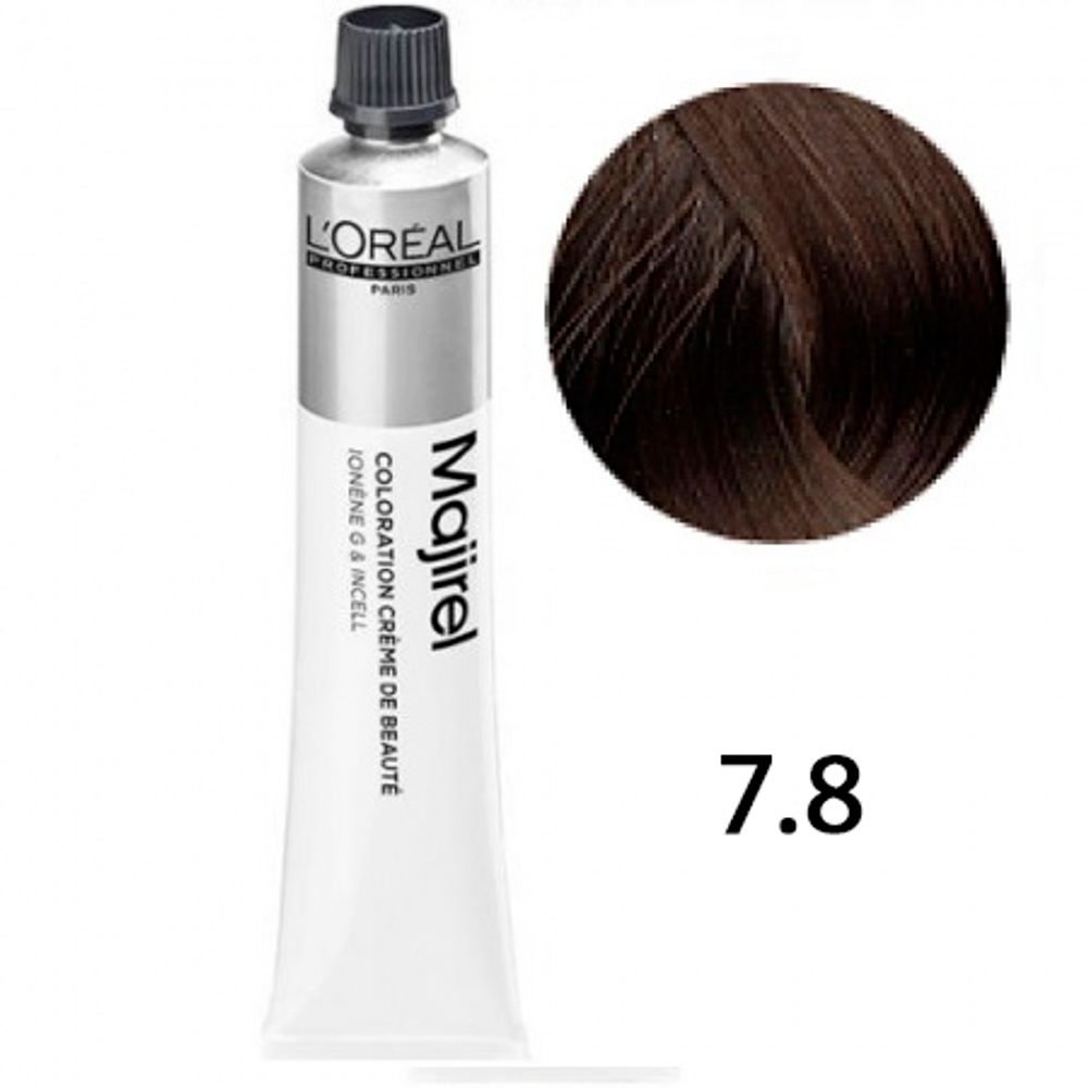 L'Oreal Professionnel Majirel 7.8 блондин мокка 50мл