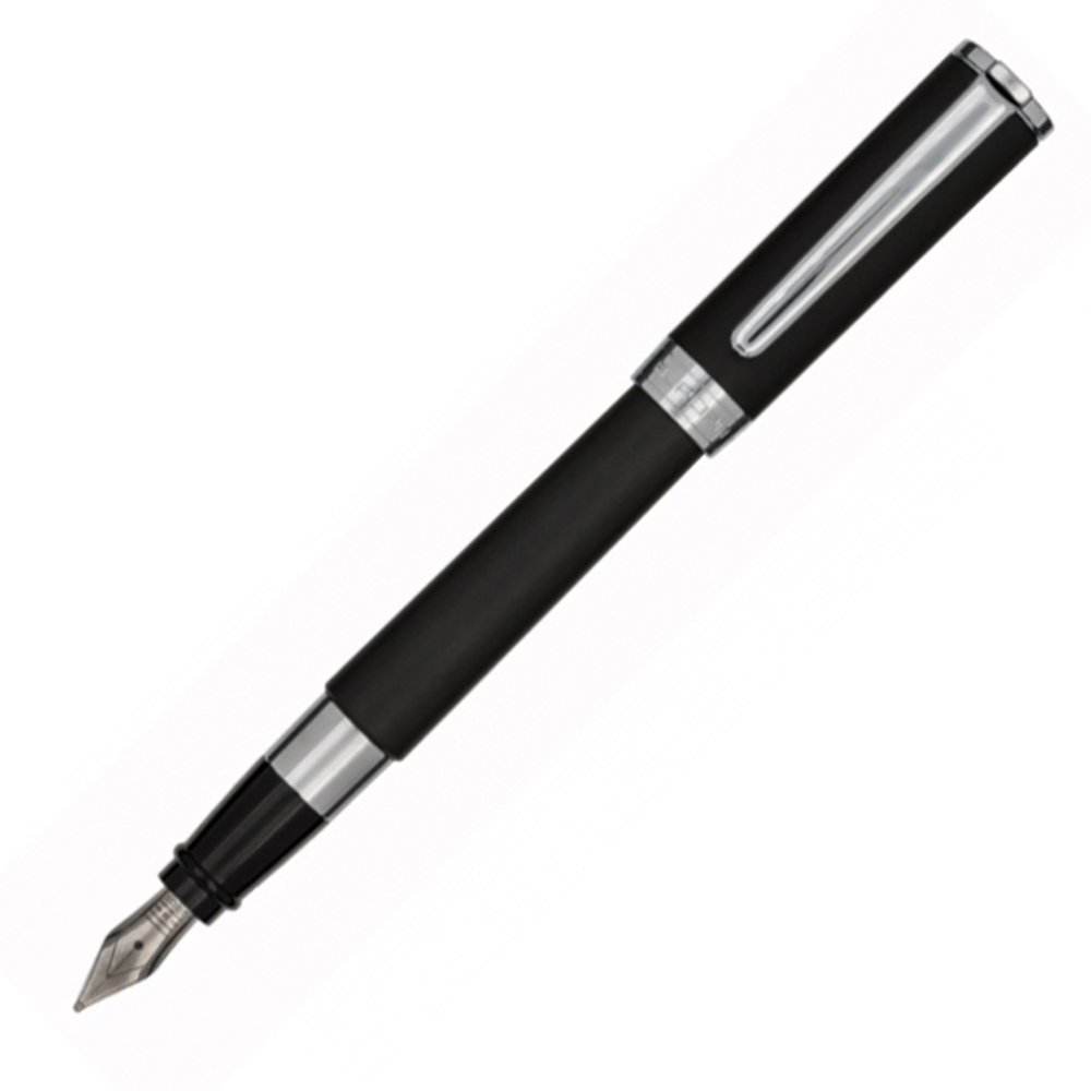 Перьевая ручка Aurora TU Resin Black CT, перо - F, в подарочной коробке