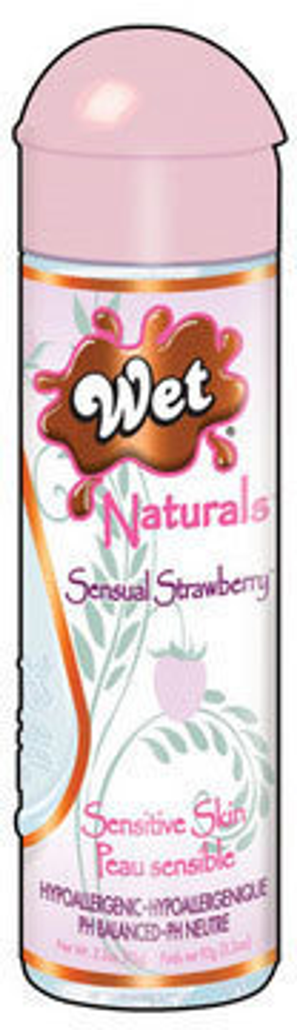 Гель-лубрикант Wet Чувственная клубника без глицерина и парабенов из серии Naturals