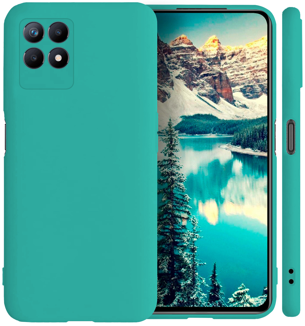 Мягкий Soft Touch чехол из силикона для REALME 8i и NARZO 50 с бархатной подкладкой