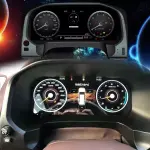 Электронная панель приборов Toyoya Land Cruiser Prado 150 2017-2022 - Kuberg NH-LCD-T04 с сенсорным LCD / ЖК 12.3" экраном QLED