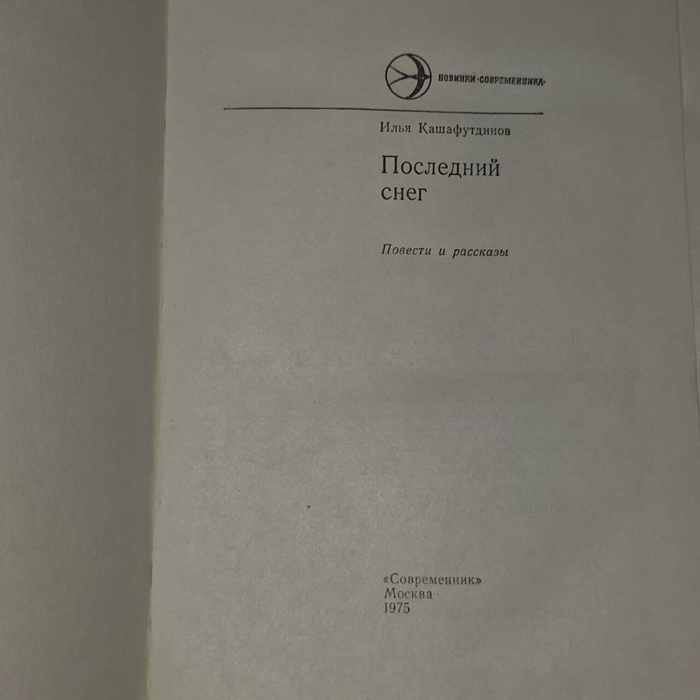 Последний снег. Кашафутдинов Илья Бариевич