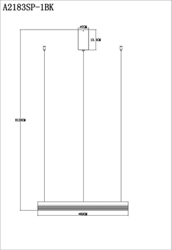 Люстра Arte Lamp Mercury A2183SP-1BK