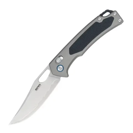 Нож складной SRM 9203-AK Retriever Beadblast (140Cr Laminated, Grey Aluminum/Black G10)