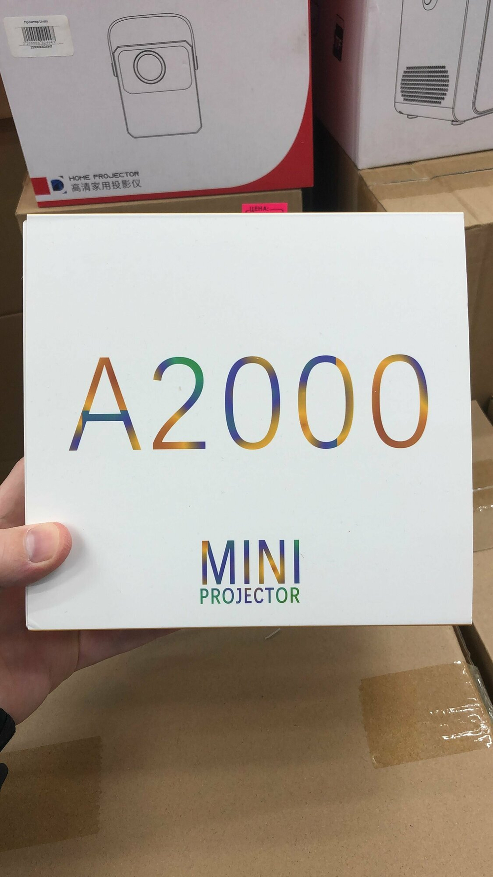 Проектор для дома / Mini Projector A2000 / мини кинопроектор / видеопроектор домашний led / hd проектор