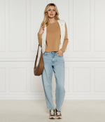 Хлопковый свитер Tommy Hilfiger - коричневый(WW0WW44161)
