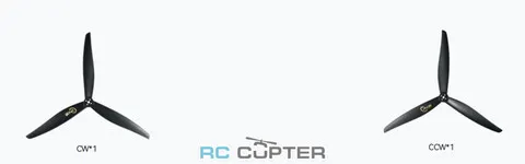 Пропеллер нейлоновый C15x10x3 трёхлопастной Cinelifter T-Motor (пара)