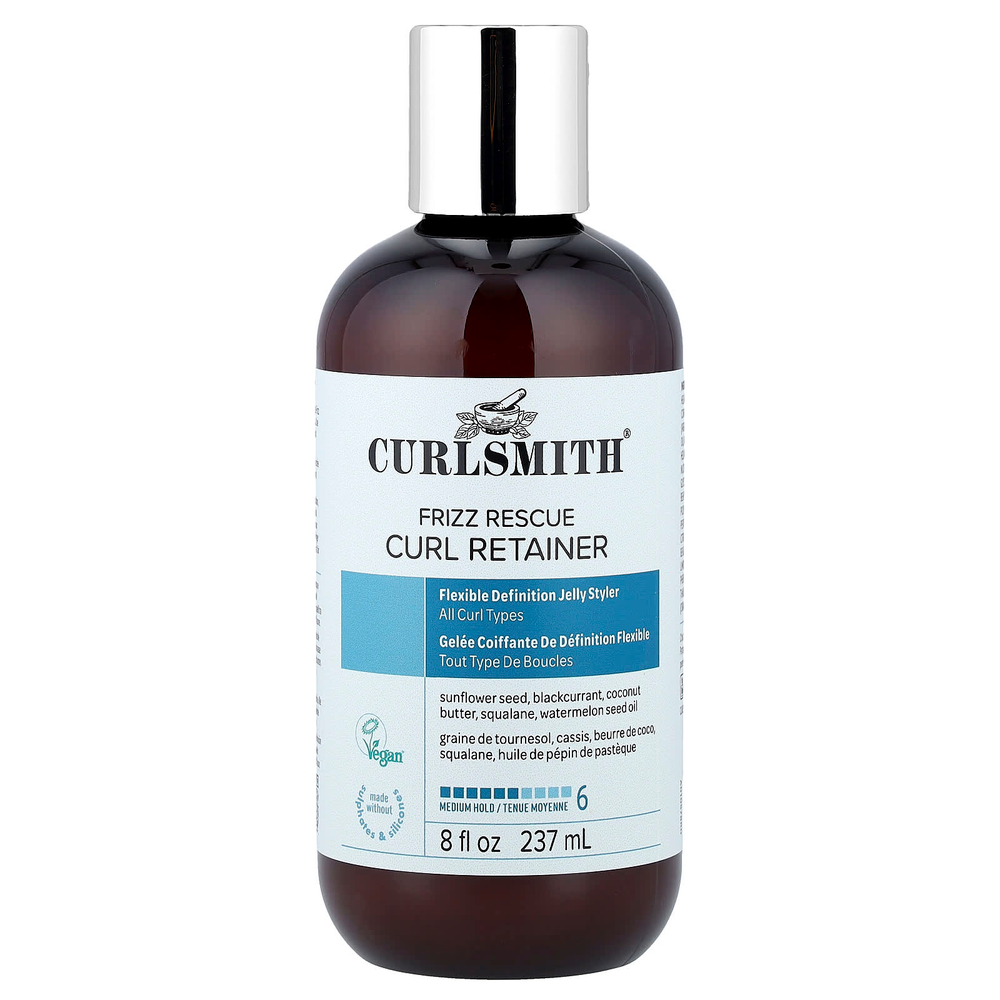 Curlsmith, Фиксатор для локонов Frizz Rescue, средней фиксации, для всех типов локонов, 237 мл (8 жидк. Унций)