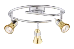 Светильник Sfera Sveta 1085987/3 CH+GD, 3×15 Вт, золотой и хромированный