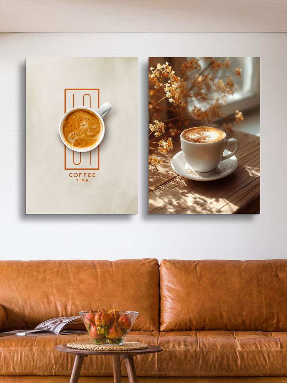 Картина Кофейные мгновения модульная 50x70см 2шт.