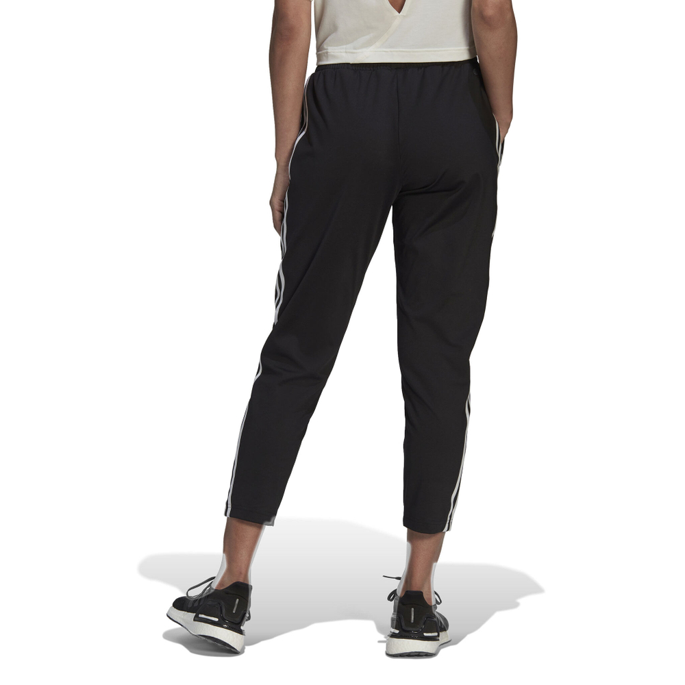 Женские теннисные брюки adidas AEROREADY Made4Training Knit 3-Stripes Tapered Training Pants Women - Black, White