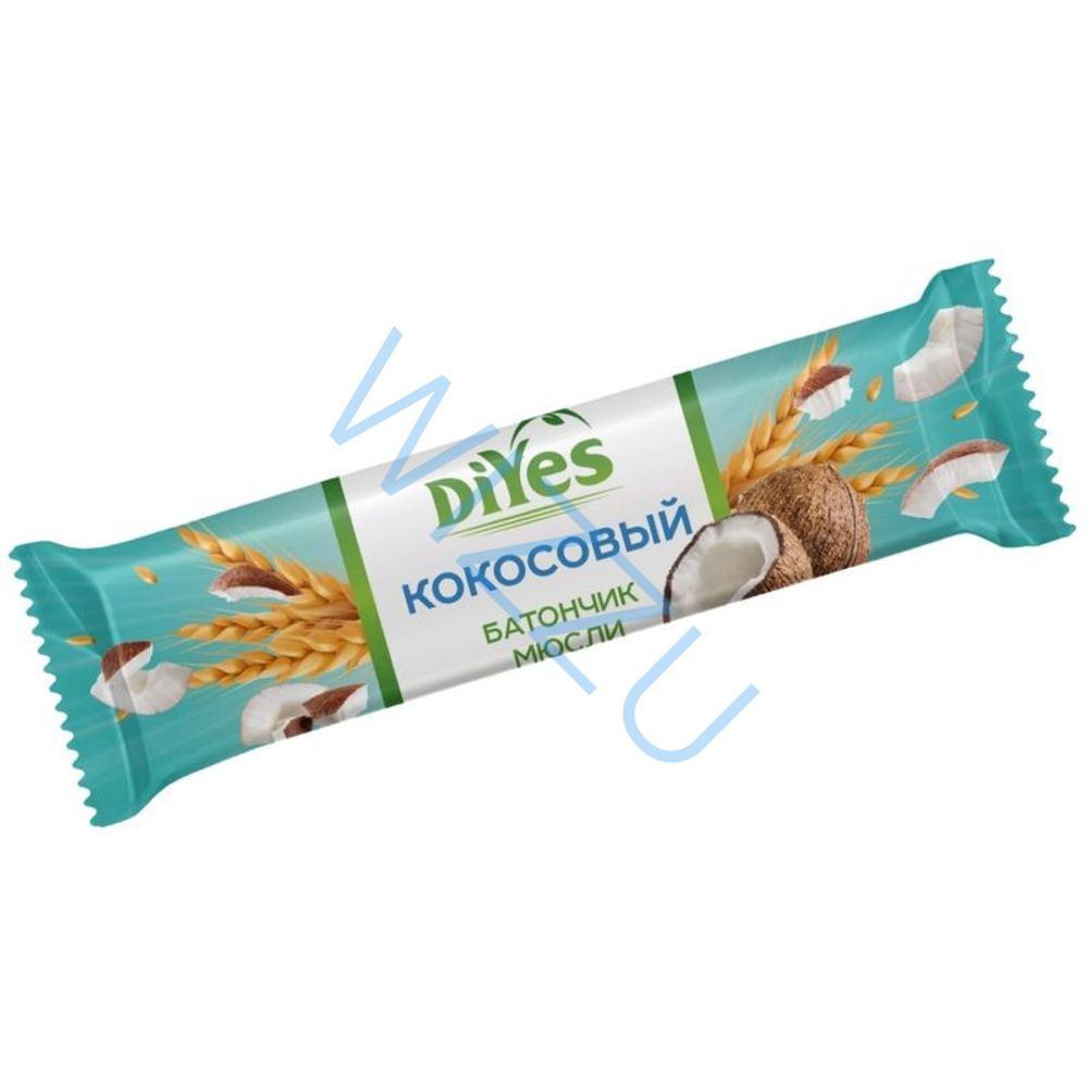Батончик мюсли кокос DIYES 25 гр