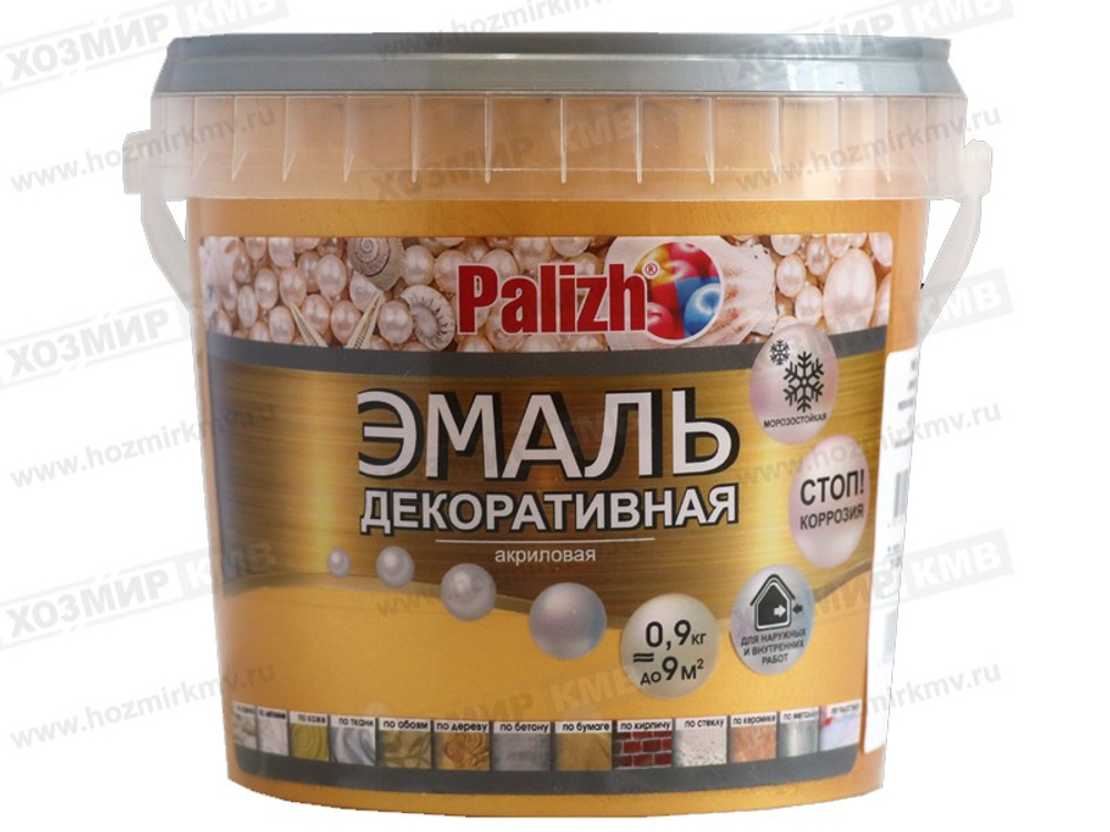 DE-95-0,9 (Palizh) эмаль Декоративная акриловая ЗОЛОТО 0,9 кг