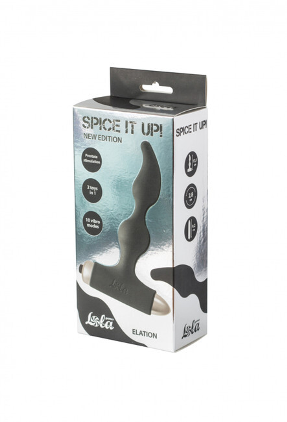 Анальная пробка с вибрацией Spice it up New Edition Elation Black (Цвет: черный)