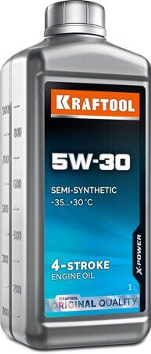 Зимнее полусинтетическое масло для 4-х тактных двигателей KRAFTOOL 5W-30 41511-1