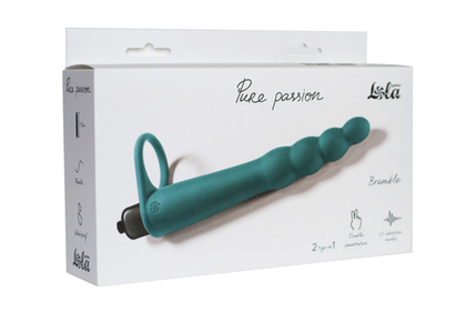 Lola games Pure Passion Bramble Green - Вибронасадка для двойного проникновения