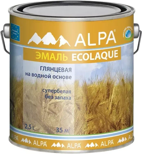 Эмаль универсальная Alpa Ecolaque глянцевый