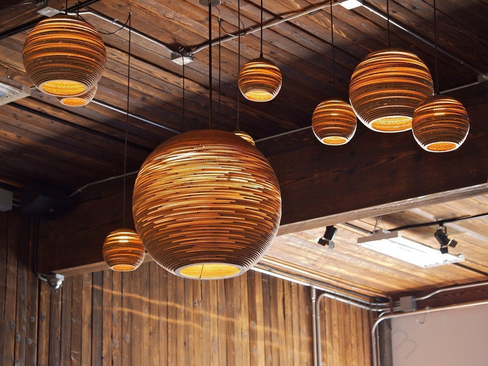 Pendant design lamp Bucket Scraplight by Graypants D38