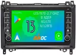 Магнитола для Mercedes-Benz Viano/Vito W639, Vito W447, A класс W169, B класс W245, Sprinter W906, VW Crafter - Airoc AB-2503 (кнопки и крутилки), Android 13, Быстрая, SIM-слот, CarPlay