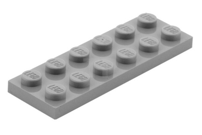 Lego Плитка 2х6 (серый) 4211452