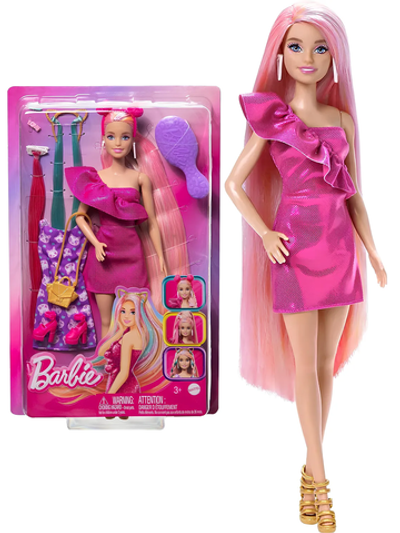 Кукла Барби Фан энд Фэнси | Barbie Fun and Fancy Hair | модная кукла Mattel | 3+