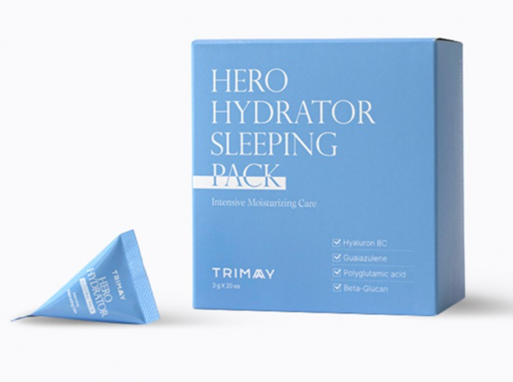 TRIMAY Ночная маска для глубокого увлажнения с гиалуроновой кислотой Hero Hydrator Sleeping Pack (3 гр*20 шт)