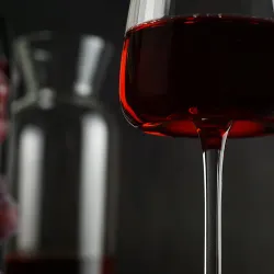 Бокал для вина 380 мл "Zie Optical" d 7,9/5,5 см h24 см оптические грани P.L. - BarWare [6]