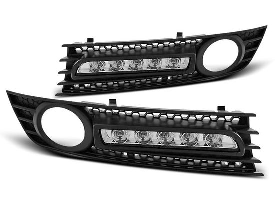 Дневные ходовые огни led drl black для Audi A4 B6