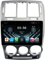 Магнитола для Hyundai Getz 2002-2011 (рамка большая серебро) - FarCar S280 монитор 9.5" IPS на Android 13, CarPlay