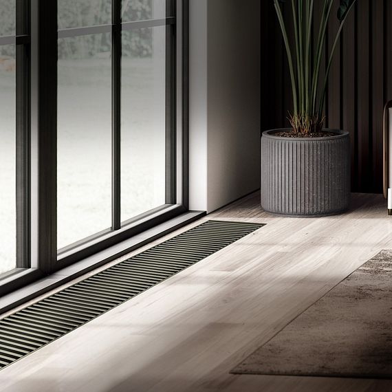 Конвектор внутрипольный Royal Thermo ATRIUM 75/250/2000 680 Вт темная бронза