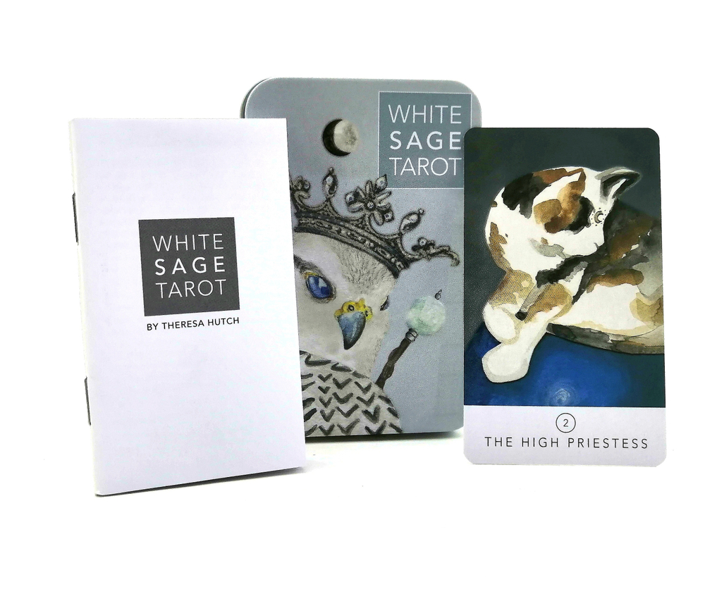 White Sage Tarot in a Tin / Таро Белых Сов в жестяной коробке