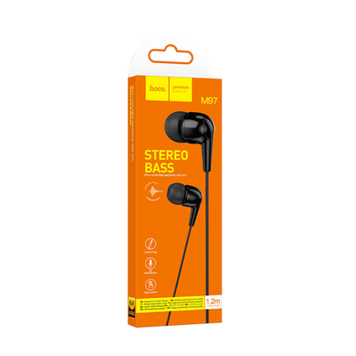 Наушники M97 Enjoy universal earphones with mic black