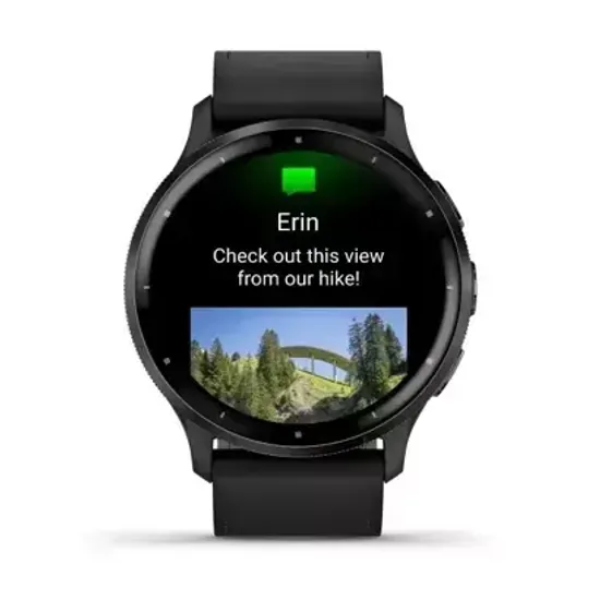 Смарт-часы Garmin VENU 3 black case and black leather band 010-02784-52