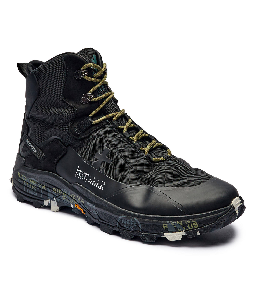 Кожаные кроссовки saintcross var 326 Premiata - черный(SAINTCRO)