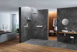 Держатель душа Hansgrohe Rainfinity Боковой душ 500 1jet с полкой 26243000